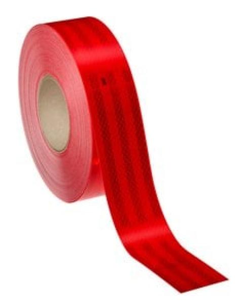 3M™ Diamond Grade™ Konturmarkierung 983-72CL, Rot, mit Kundenlogo, 55 mm x 50 m