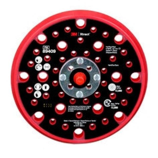 3M Xtract™ Hookit™ Stützteller, 89409, 150mm, hart, rot, 10 Stück/Karton