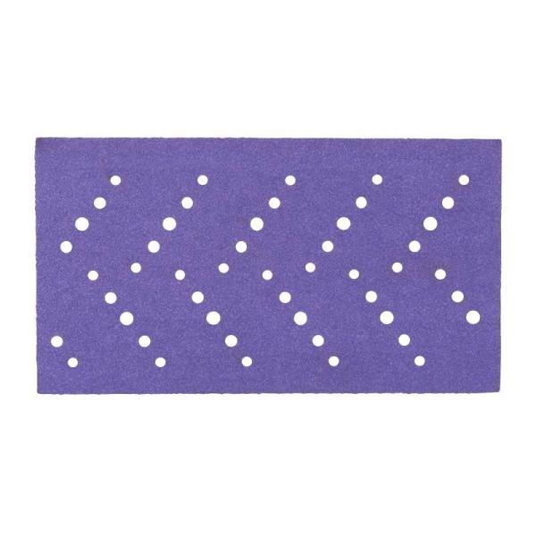 3M™ Cubitron™ II Hookit™ Purple Schleifstreifen 737U, 70 mm x 127 mm, Multihole, 180+, 51389