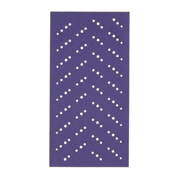 3M™ Cubitron™ II Hookit™ Purple Schleifstreifen 737U, 115 mm x 225 mm, Multihole, 80+, 51399