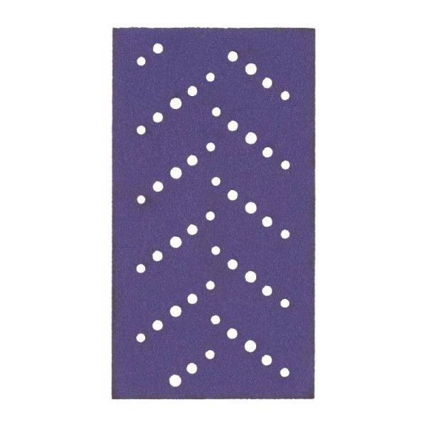 3M™ Cubitron™ II Hookit™ Purple Schleifstreifen 737U, 70 mm x 127 mm, Multihole, 80+, 51386