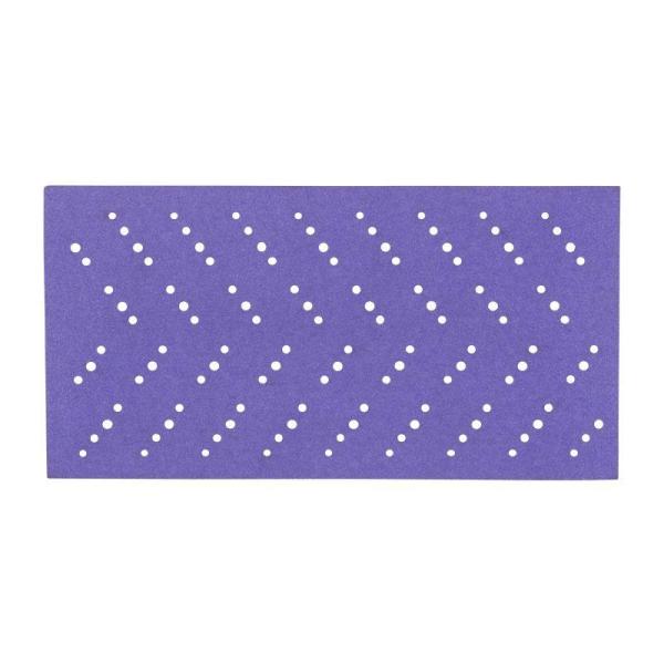 3M™ Cubitron™ II Hookit™ Purple Schleifstreifen 737U, 115 mm x 225 mm, Multihole, 180+, 51402