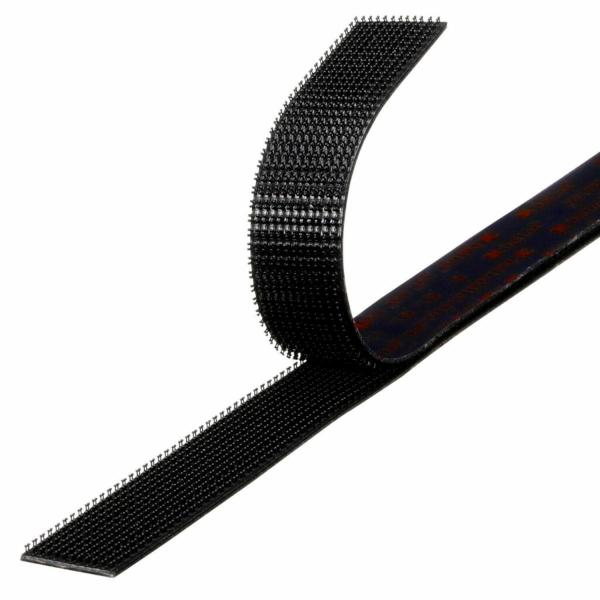 3M™ Dual Lock™ Flexibler Druckverschluss SJ3552CF, Schwarz, 25 mm x 5 m, 5.7 mm, 26 Köpfe/cm², Aussenbreich; Musterrolle