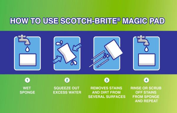 Scotch-Brite® Magic Pad, 10 Stück pro Packung + 2 Stück gratis