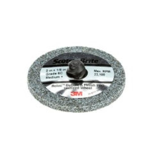 Scotch-Brite™ Roloc™ Deburr and Finish PRO Verpresste Kompaktscheibe DP-UR, TR, 76 mm x 6,35 mm, 8C CRS+