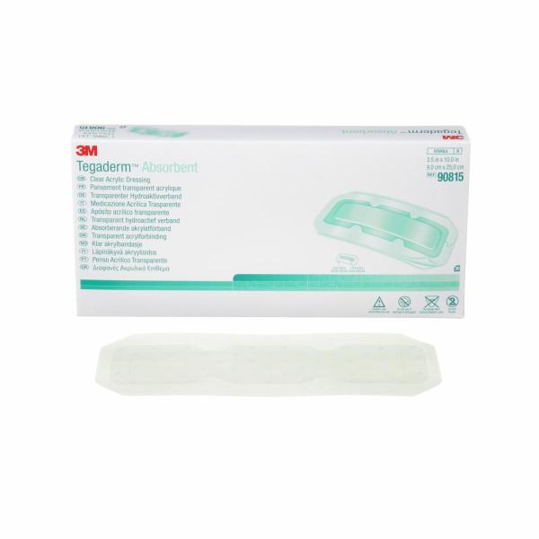 3M™ Tegaderm™ Absorbent transparenter Acrylat-Verband, 90815, 9 cm x 25 cm