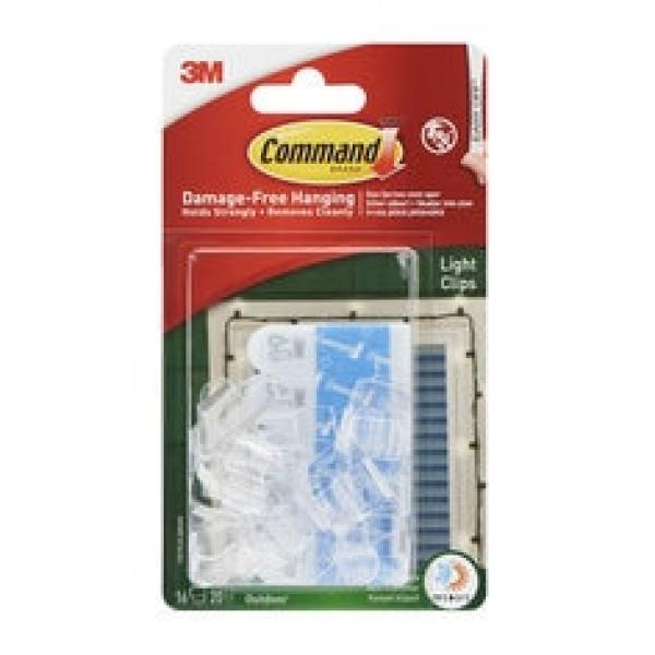 Command™ Lichter-Clips für den Außenbereich im Vorteilspack, 17017CLR-AW
