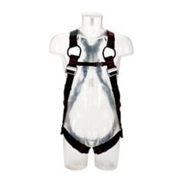 3M™ Protecta® E200 Standard-Auffanggurt im Westenstil, Sicherheitsschlaufen aus Gewebe, schwarz, XL, 1161721