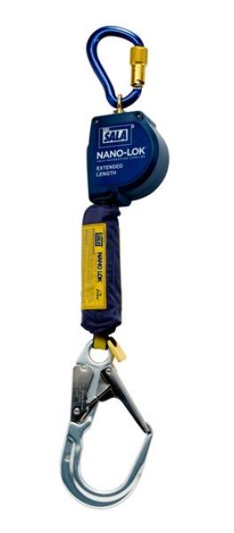 3M™ DBI-SALA® Nano-Lok™ Höhensicherungsgerät XL mit langem Auszug, Einzelstrang mit Gurtband 2,80 m, 3101620