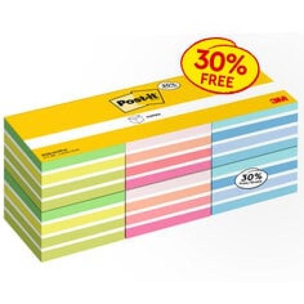 Post-it® Notes Würfel, Verschiedene Farben, 76 mm x 76 mm, 450 Blatt/Block, 6 Blöcke/Packung, 100% PEFC SGSCH-PEFC-COC-110078