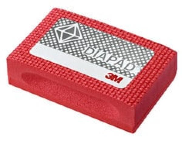 3M™ Flexible Diamond Hand Lap 6200J, M74, Red, 2-1/4 in x 3-3/4 in, 10 ea/Case