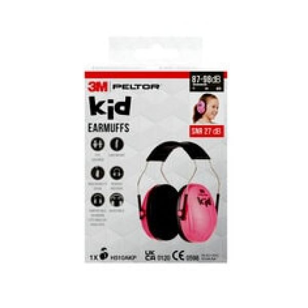 3M™ PELTOR™ Kapselgehörschutz für Kinder H510AKP, SNR-Wert 27 dB, Pink