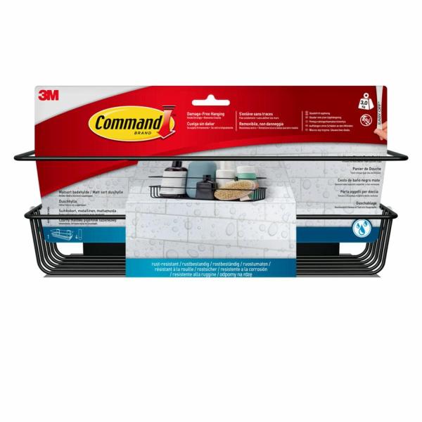 Command™ BATH31-MB, Dusch- und Badregal, Mattschwarz