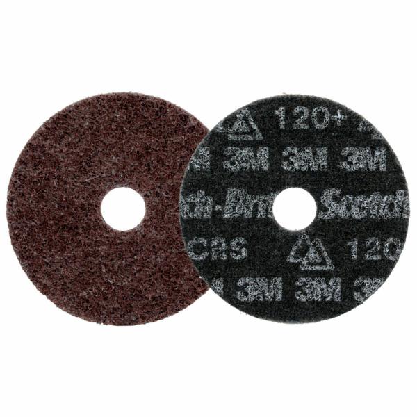 Scotch-Brite™ Präzisions-Vliesscheibe für höchste Anforderungen, HD-DH, Coarse 120+, 4-1/51 mm x 22.23 mm, 50 ea/Case