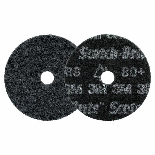 Scotch-Brite™ Präzisions-Vliesscheibe für höchste Anforderungen, HD-DH, Extra Coarse 80+, 102 mm x 16 mm, 100 ea/Case