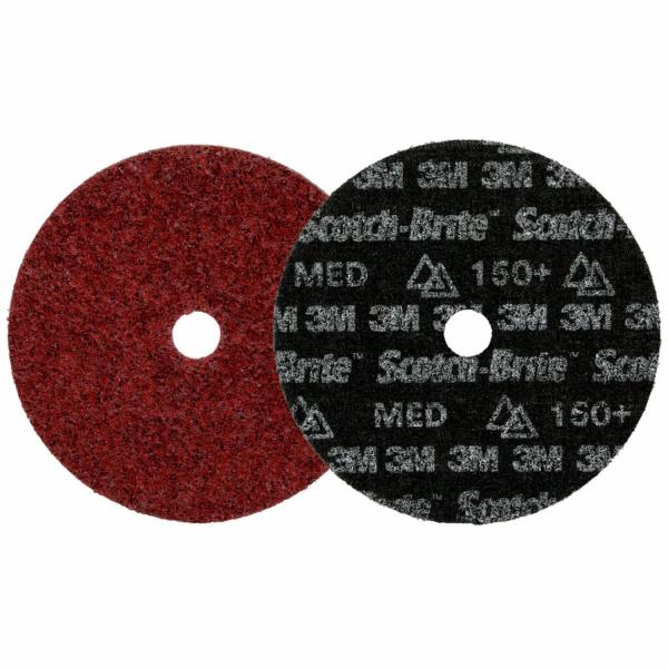 Scotch-Brite™ Präzisions-Vliesscheibe für höchste Anforderungen, HD-DH, Medium 150+, 178 mm x 22.23 mm, 25 ea/Case