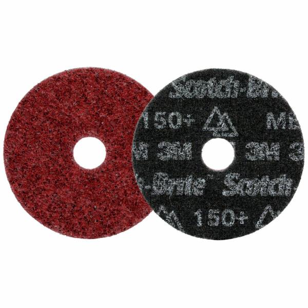 Scotch-Brite™ Präzisions-Vliesscheibe für höchste Anforderungen, HD-DH, Medium 150+, 4-1/51 mm x 22.23 mm, 50 ea/Case