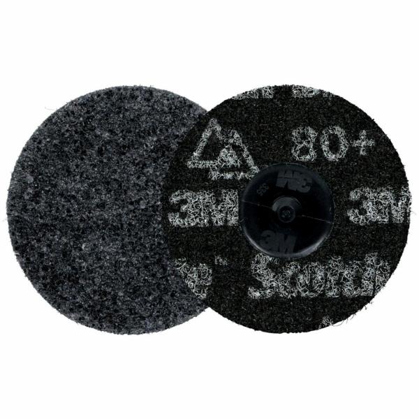 Scotch-Brite™ Roloc™ Präzisions-Vliesscheibe für höchste Anforderungen, HD-DR, Extra Coarse 80+, TR, 76 mm, 25/Carton, 100 ea/Case