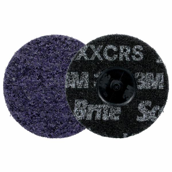 Scotch-Brite™ Roloc™ Präzisions-Vliesscheibe für höchste Anforderungen, HD-DR, X-Extra Coarse 60+, TR, 76 mm, 25/Carton, 100 ea/Case