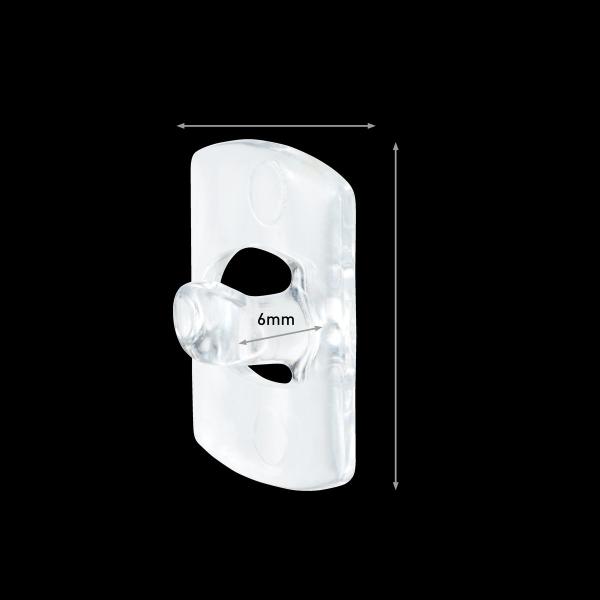 Command™ Dekorations-Clips 17026CLR-20-DE, transparent, mit transparenten Strips, 20 Clips + 24 Streifen