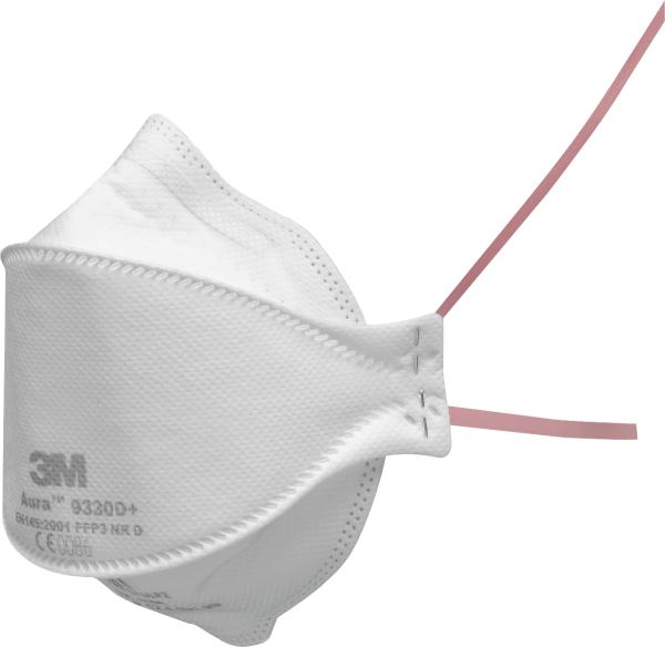 3M™ Atemschutzmaske Aura™ 9330D+, FFP3, Bulk, 440 Stück