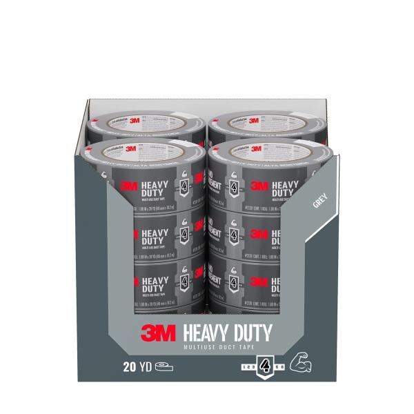 3M™ Heavy Duty Duct Tape Grey 2120, 1.88in x 20yd (48mm x 18.2m) 1 Roll/Pack