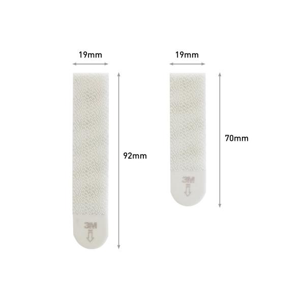 Command™ Bilder-Montage-Strips 17209WHI-12-DE-VP, Weiß, Mittel und Groß, 4 Paare M + 8 Paare L (24 Strips), Vorteilspack