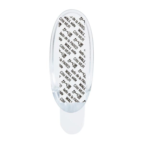 Command™ Haken 17091CLR-2-DE, mittelgroß, transparent mit transparenten Strips, 2 Haken + 4 Strips