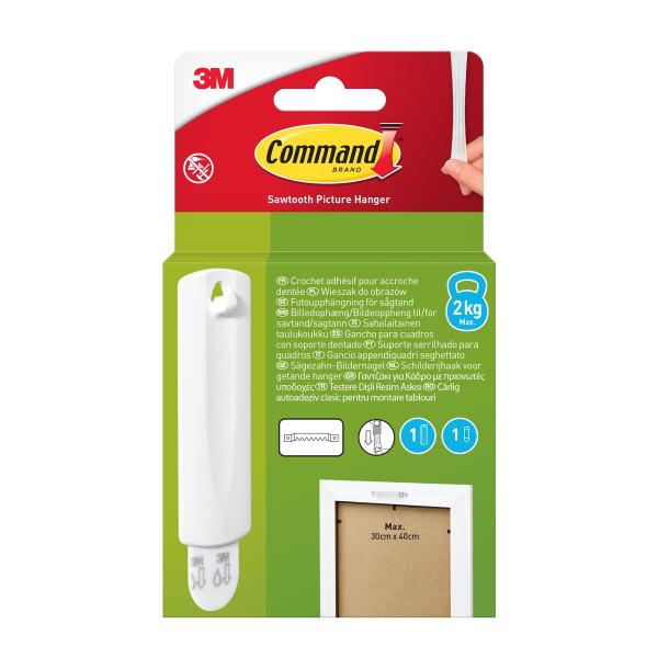Command™ Sägezahn-Bildernagel 17040-1-EU, 1 Haken + 1 Strip/Packung