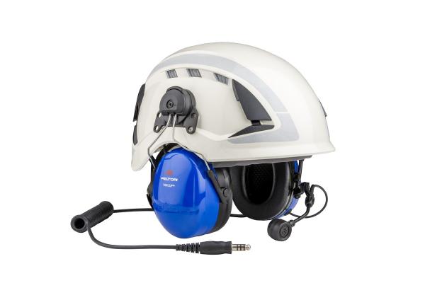 Für den Gebrauch in explosionsgefährdeten Bereichen zugelassenes 3M™ PELTOR™ Doppelschalen-Headset, 31 dB, J11 Stecker, Befestigung am Schutzhelm, MT72H540P3E-50