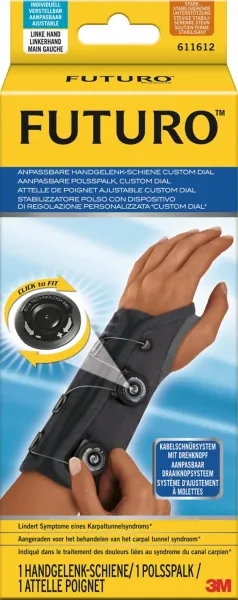 FUTURO™ Custom Dial Handgelenk-Schiene anpassbar, links