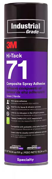3M™ Sprühklebstoff auf Basis Synthetischer Elastomere Hi-Tack 71, Transparent, 534 ml