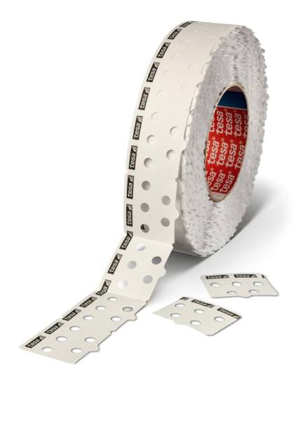 tesa® EasyBridge 51721 dots, 130m x 30mm, weiss