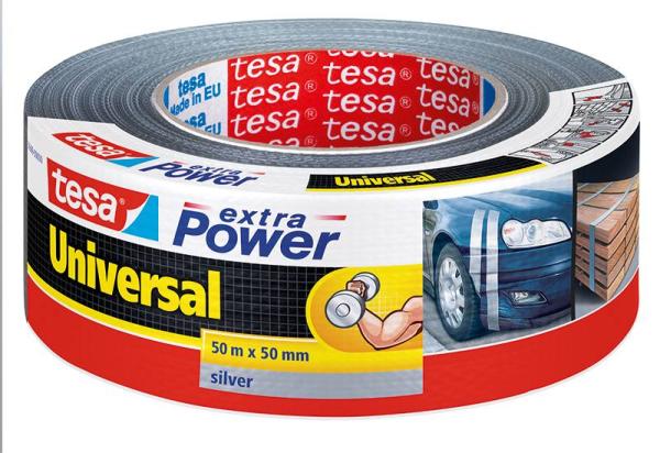 tesa extra Power® Universal, 50m x 50mm, grau