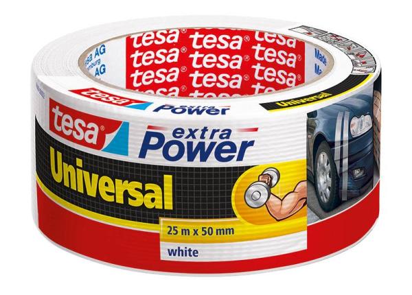 tesa extra Power® Universal, 25m x 50mm, weiss