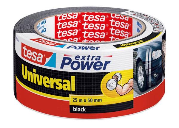 tesa extra Power® Universal, 25m x 50mm, schwarz