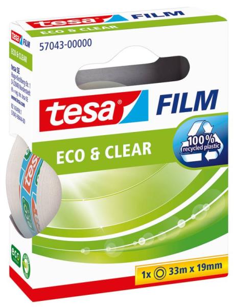 tesafilm® eco & clear, 10m x 15mm, transparent