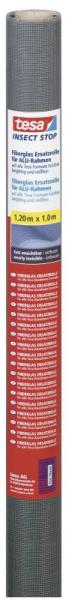 tesa® Insect Stop Fliegengitter Ersatzrolle Fiberglasgewebe, 1m x 1200mm, anthrazit