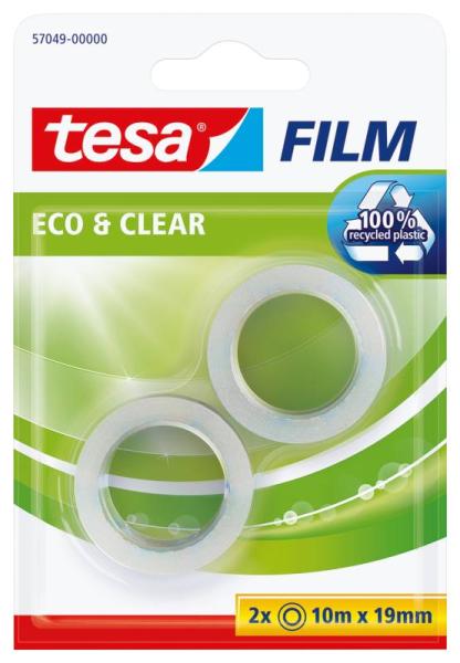tesafilm® eco & clear, 10m x 19mm, transparent