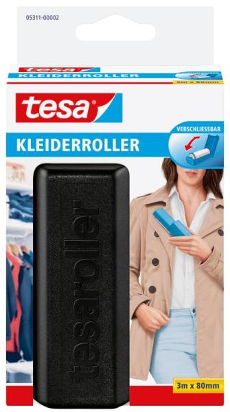 tesa® Lint Remover Clothing, 3m x 80mm, farblos