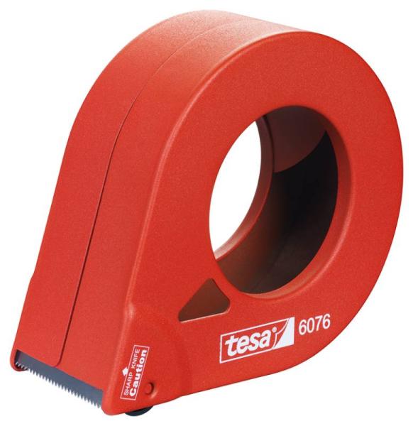 tesapack® Hand Dispenser, Abroller für Rollen bis zu 50mm, rot