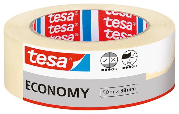 tesa® Masking Economy, 50m x 38mm, beige