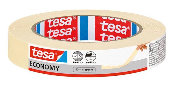 tesa® Masking Economy, 50m x 19mm, chamois
