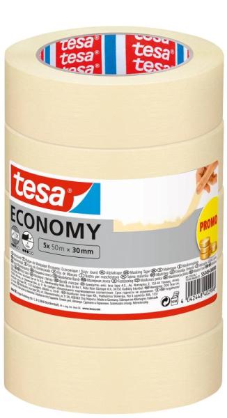 tesa® Masking Economy, 5x 50m x 30mm, beige