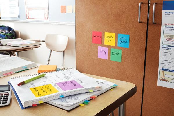 Post-it® Super Sticky Z-Notes, Boost Collection, 76 mm x 76 mm, 90 Blatt/Block, 5 Blöcke/Packung, 100% PEFC, SGSCH-PEFC-COC-110078