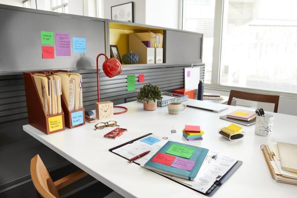 Post-it® Super Sticky Z-Notes, Playful Collection, 76 mm x 76 mm, 90 Blatt/Block, 6 Blöcke/Packung, 100% PEFC, SGSCH-PEFC-COC-110078