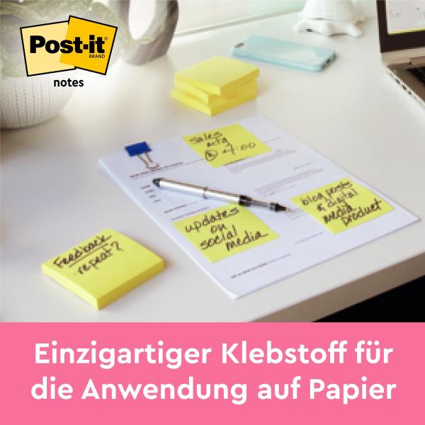 Post-it® Z-Notes Spender C2015, 127 x 76 mm, schwarz, transparent, 1 Z-Notes Spender inkl. 1 Block Z-Notes à 100 Blatt, 100% PEFC SGSCH-PEFC-COC-110078