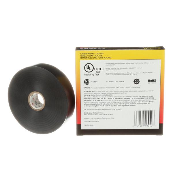Scotch® 22 Vinyl Elektro-Isolierband, Schwarz, 25 mm x 33 m, 0,25 mm