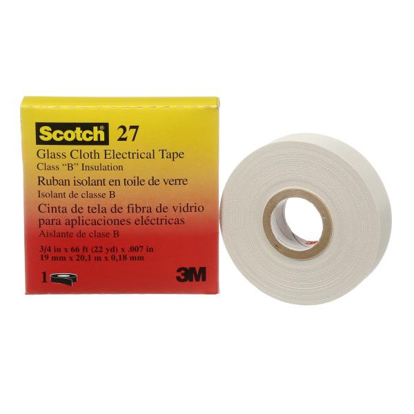 Scotch® 27 Glasfasergewebeband, Weiß, 19 mm x 20 m, 0.18 mm