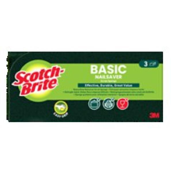 Scotch-Brite® Basic Griffschwamm,  3 Stück